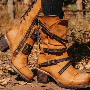 Freebird by Steven Cora Boots Size 10 Tan